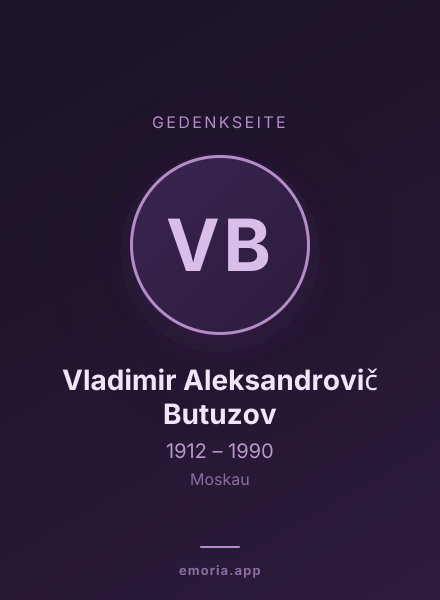 Gedenkportrait von Vladimir Aleksandrovič Butuzov