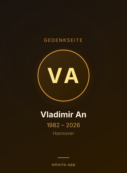 Gedenkportrait von Vladimir An