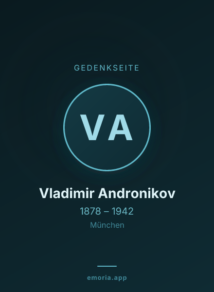 Gedenkportrait von Vladimir Andronikov