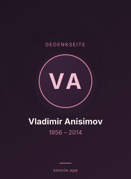 Gedenkportrait von Vladimir Anisimov