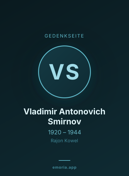 Gedenkportrait von Vladimir Antonovich Smirnov
