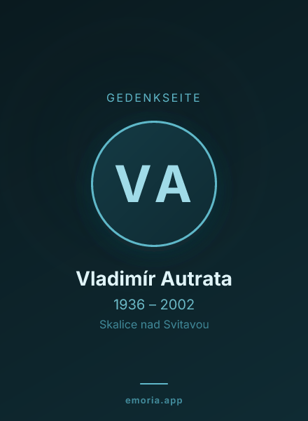 Gedenkportrait von Vladimír Autrata