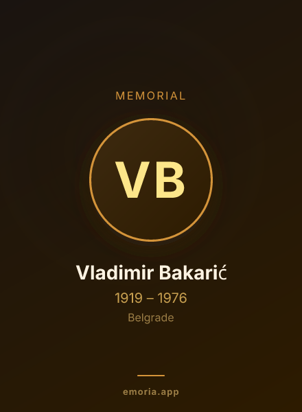 Memorial portrait of Vladimir Bakarić