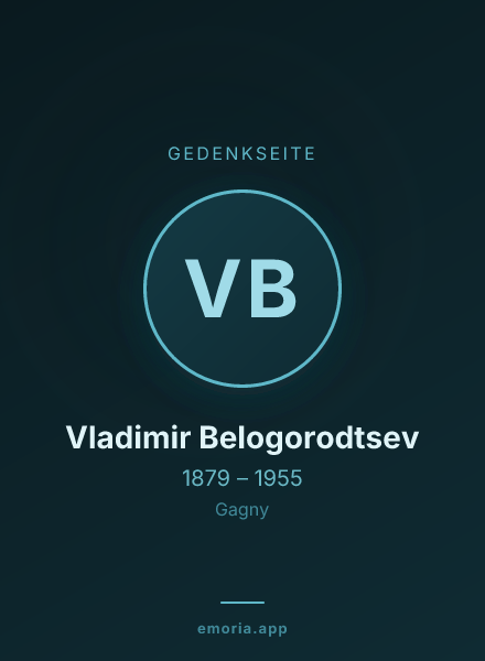Gedenkportrait von Vladimir Belogorodtsev