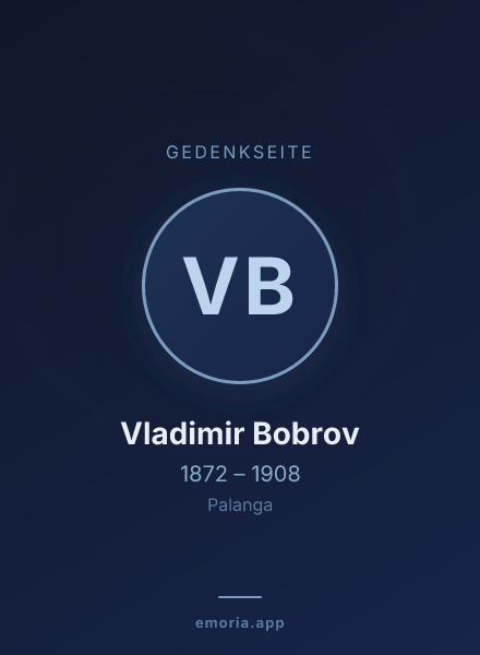 Gedenkportrait von Vladimir Bobrov