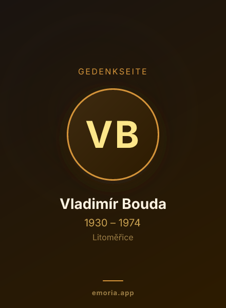 Gedenkportrait von Vladimír Bouda