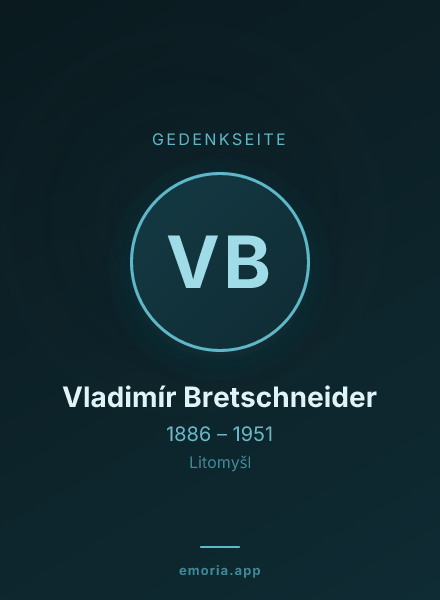 Gedenkportrait von Vladimír Bretschneider