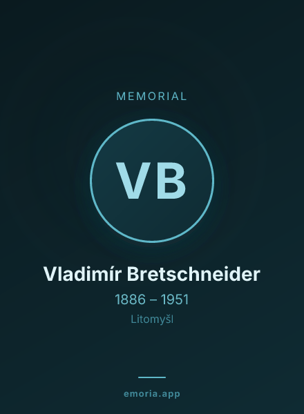 Memorial portrait of Vladimír Bretschneider