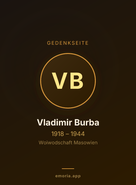 Gedenkportrait von Vladimir Burba
