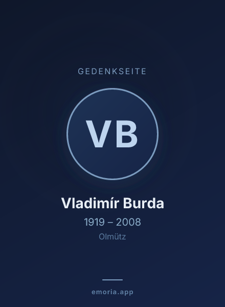 Gedenkportrait von Vladimír Burda