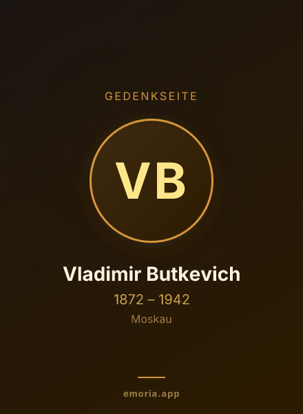 Gedenkportrait von Vladimir Butkevich