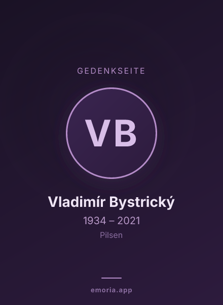 Gedenkportrait von Vladimír Bystrický