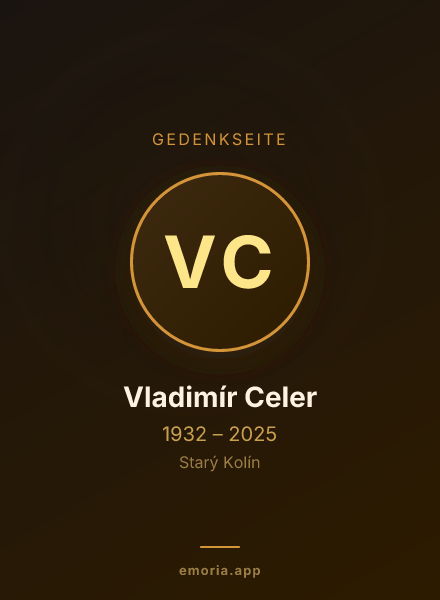 Gedenkportrait von Vladimír Celer