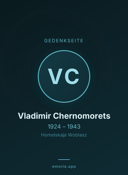 Gedenkportrait von Vladimir Chernomorets
