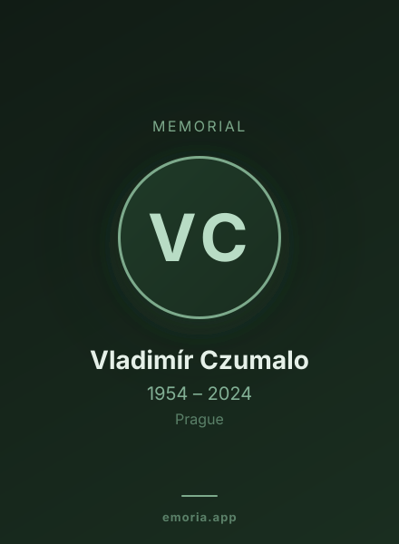 Memorial portrait of Vladimír Czumalo