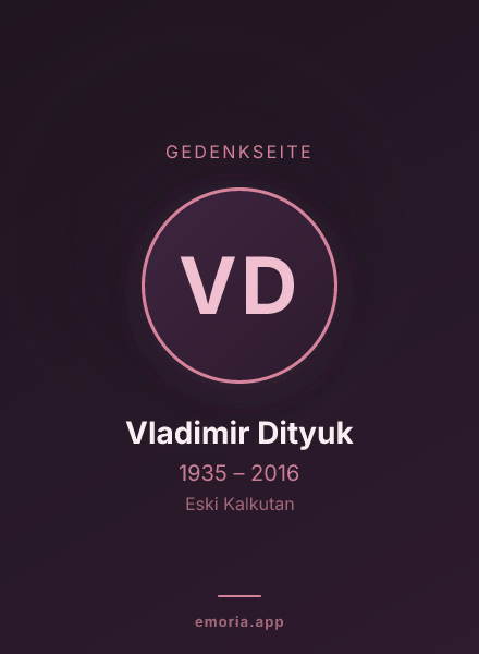 Gedenkportrait von Vladimir Dityuk