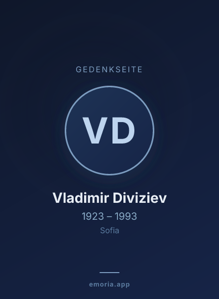 Gedenkportrait von Vladimir Diviziev