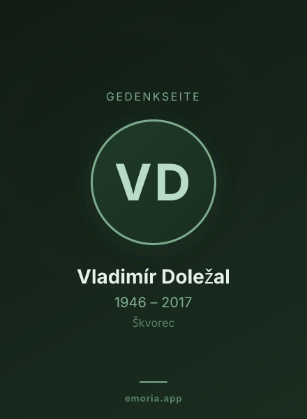 Gedenkportrait von Vladimír Doležal