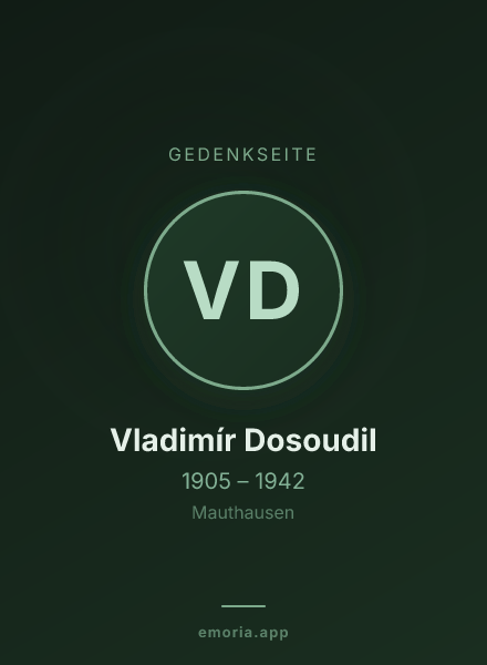 Gedenkportrait von Vladimír Dosoudil