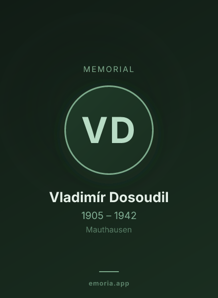 Memorial portrait of Vladimír Dosoudil