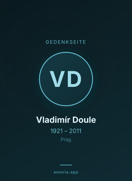 Gedenkportrait von Vladimír Doule