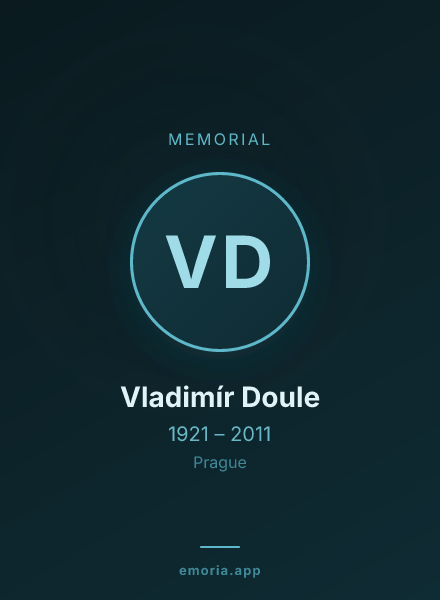 Memorial portrait of Vladimír Doule