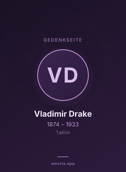Gedenkportrait von Vladimir Drake