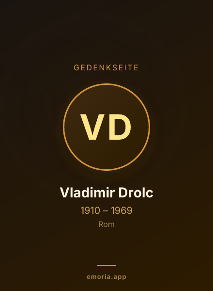Gedenkportrait von Vladimir Drolc