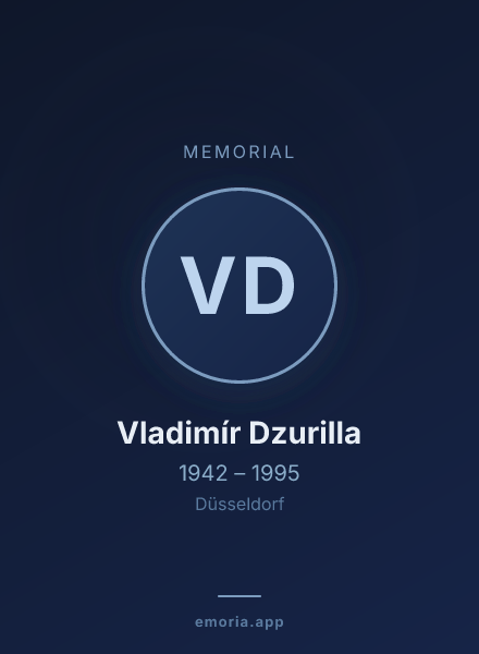 Memorial portrait of Vladimír Dzurilla