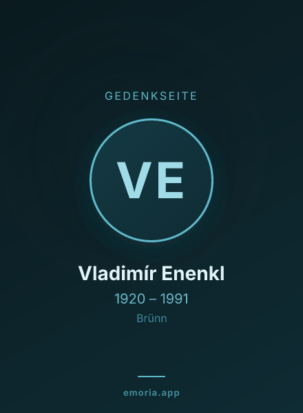 Gedenkportrait von Vladimír Enenkl
