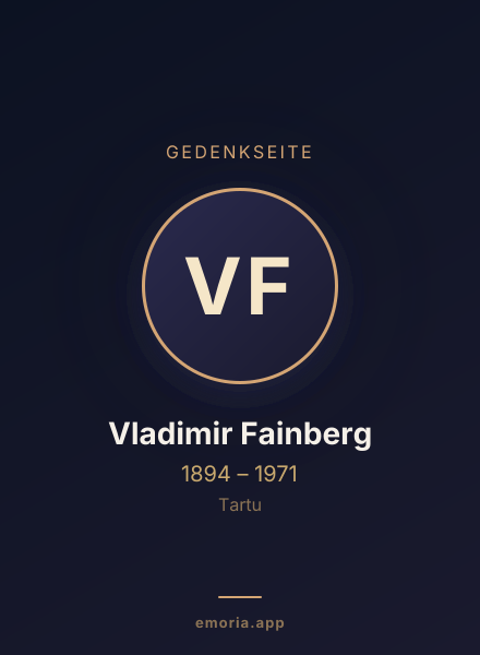 Gedenkportrait von Vladimir Fainberg