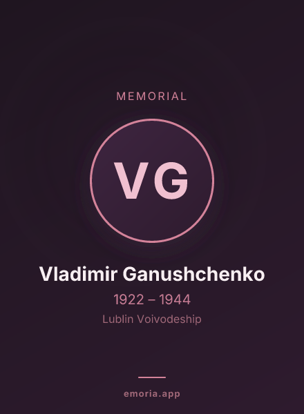 Memorial portrait of Vladimir Ganushchenko