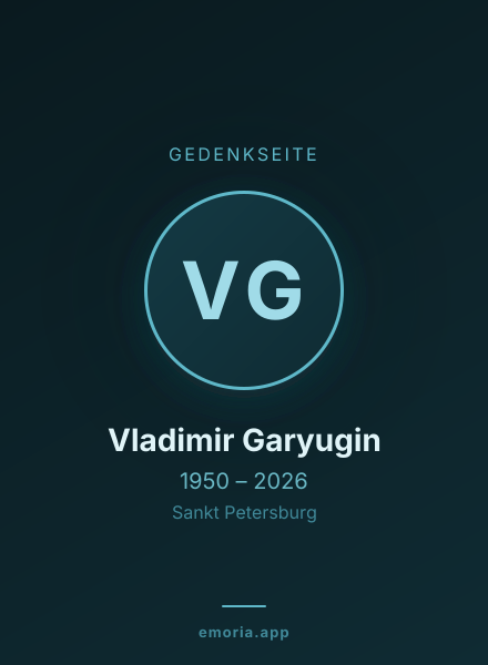 Gedenkportrait von Vladimir Garyugin
