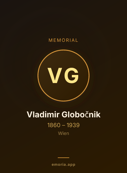 Memorial portrait of Vladimir Globočnik