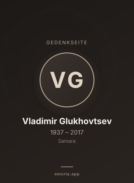 Gedenkportrait von Vladimir Glukhovtsev
