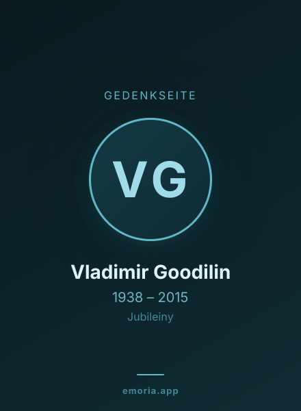 Gedenkportrait von Vladimir Goodilin