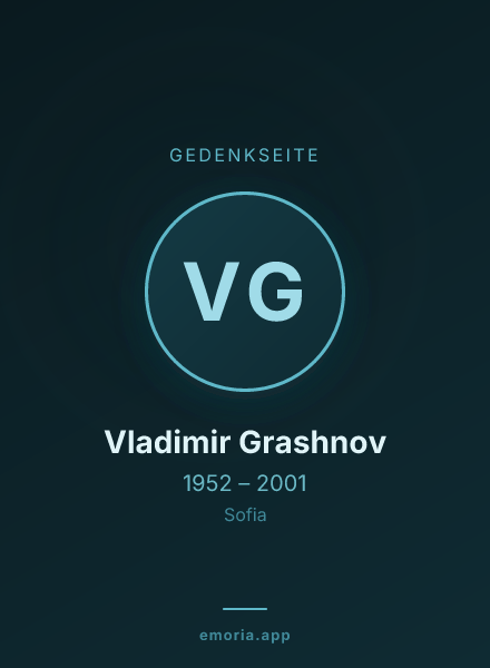 Gedenkportrait von Vladimir Grashnov