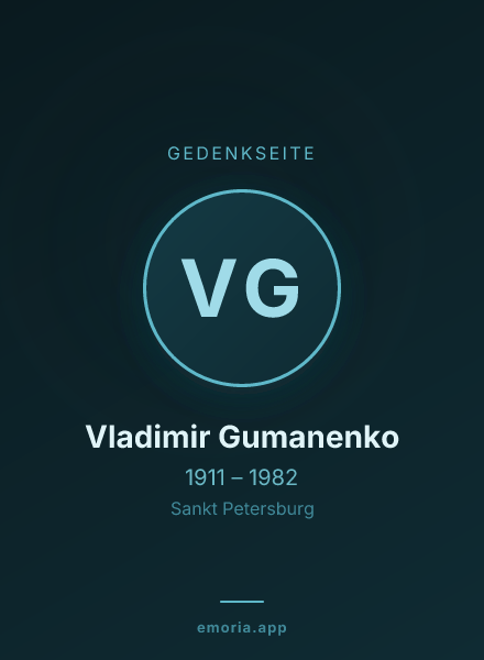 Gedenkportrait von Vladimir Gumanenko