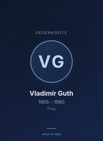 Gedenkportrait von Vladimír Guth
