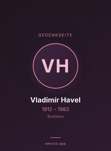 Gedenkportrait von Vladimír Havel