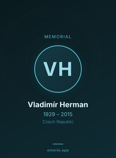 Memorial portrait of Vladimír Herman
