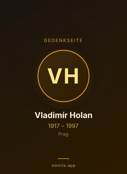 Gedenkportrait von Vladimír Holan
