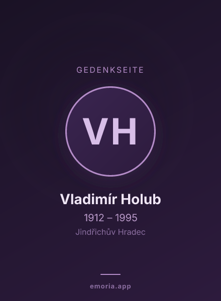 Gedenkportrait von Vladimír Holub