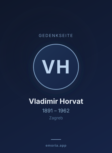 Gedenkportrait von Vladimir Horvat