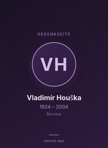 Gedenkportrait von Vladimír Houška