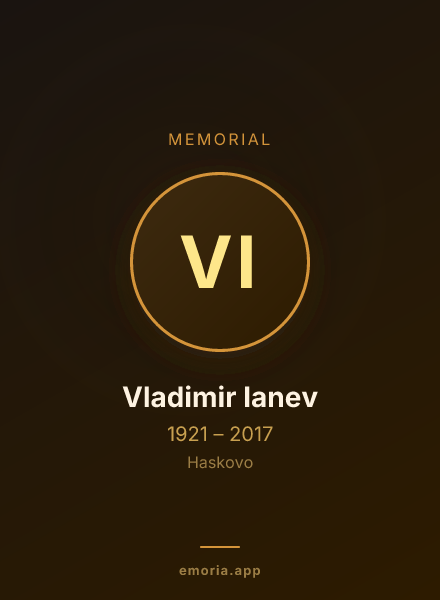 Memorial portrait of Vladimir Ianev