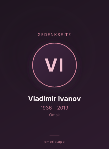 Gedenkportrait von Vladimir Ivanov