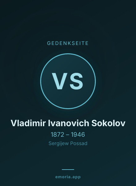 Gedenkportrait von Vladimir Ivanovich Sokolov