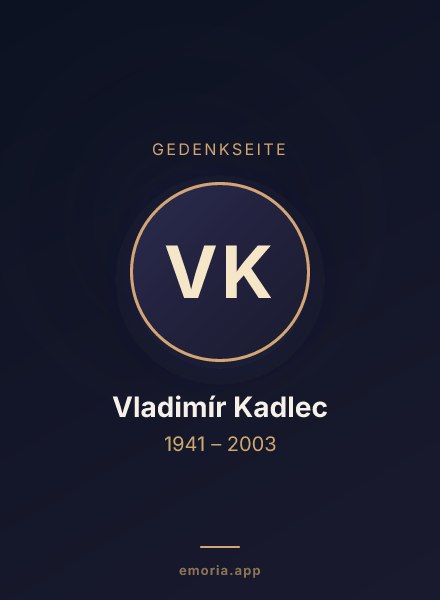 Gedenkportrait von Vladimír Kadlec