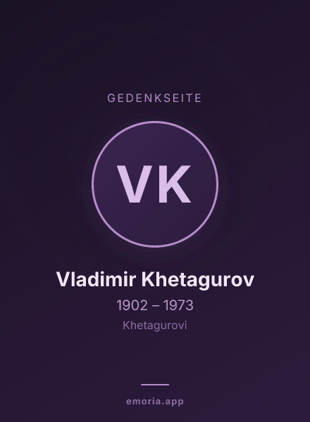 Gedenkportrait von Vladimir Khetagurov